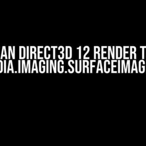 Can Direct3D 12 Render to Xaml.Media.Imaging.SurfaceImageSource?